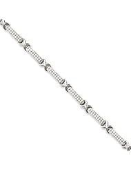 Sterling Silver & Cz Brilliant Embers Bracelet
