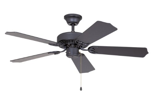 Ellington Fans 12483 Matte Black Motor with Black and Mahogany Blades Traditional Ellington Collecti