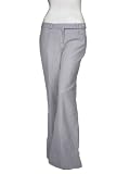 MASON Striped Wide Leg Trouser Pants in Gray