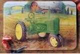 JOHN DEERE GLASS CUTTING BOARD 10 x 8 kitchen decor