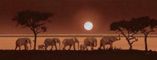 Ravensburger 15110 - Elefanten in der Savanne - 1000 Teile Puzzle