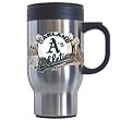 Oakland Athletics Stainless Steel 18 oz Travel Beverage Mug - MLB Baseball Fan Shop Sports Team Merchandise