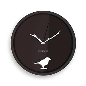 Kikkerland Early Bird Wall Clock: Home &amp; Garden