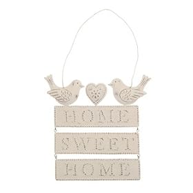 Sass & Belle Home Sweet Home Plaque - 18 X 15 Cm