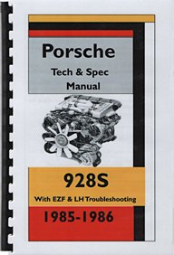 Porsche 928S Tech & Spec Manual 1985 - 1986
