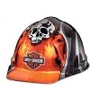 Harley-Davidson Hard Hat Skull Flames Bar & Shield Logo w/ Ratchet Susp. for pers fitment. HDHHAT30