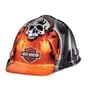 Harley-Davidson Hard Hat Skull Flames Bar & Shield Logo w/ Ratchet Susp. for pers fitment. HDHHAT30
