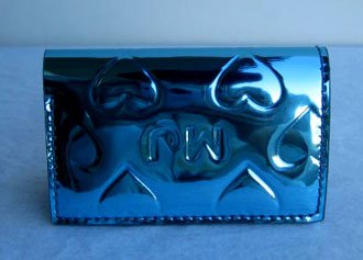 Marc by Marc Jacobs Limited Edition Heart Card Case Wallet Blue