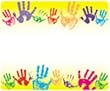 NAME TAGS RAINBOW HANDPRINTS 36PK