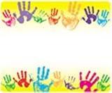 NAME TAGS RAINBOW HANDPRINTS 36PK