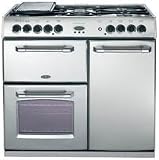 90cm Dual Fuel Range Cooker Satin Steel (Kensington90DF_SAS)