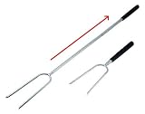 Heavy-Duty Telescoping Campfire Fork - Extends to 34 - Giant Fork