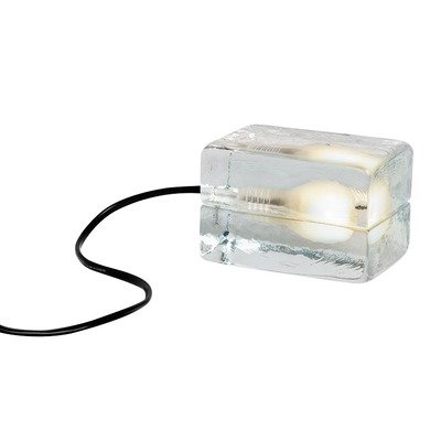 Mini Block Lamp in Clear Glass by Harri Koskinen Mini Block Lamp in Clear Glass by Harri Koskinen