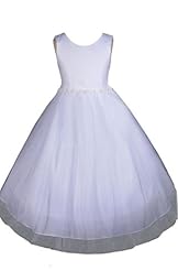 Girls Ankle Length Flower-Girl Dress/Pageant Dress 