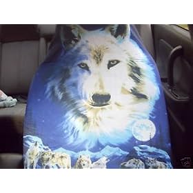 Brand New Nice Wolf Suv Truck Car Seat Cover Set of 2