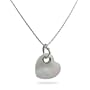 Heart Pendant in Mother of Pearl and Silver