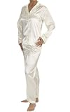 Women's Satin Pajamas: Classic Pajama Set, Ladies Sleepwear by Mystic Clothing