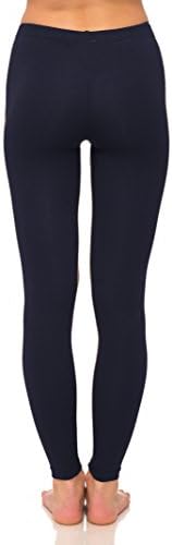 Reypo Women's Cotton Leggings (X-Large, Navy)