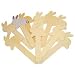 RABBITS WOODEN CRAFT STICKS PACK OF 10 N79