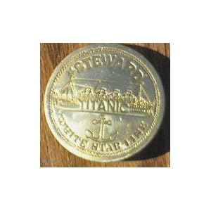 Brass Steward Titanic White Star Ship Line Badge Pin