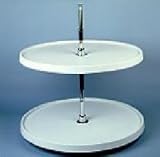 32 Diameter Full Circle Lazy Susan Polymer Sets White