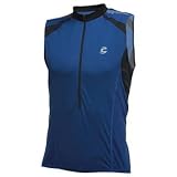 Cannondale Classique Sleeveless Jersey, Medium, Blue, Mens