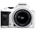 PENTAX K-x in white + DA 18-55mm f/3.5-5.6 AL Lens Including batteries Consumer SLR camera Digital camera