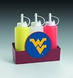 West Virginia Mountaineers Party Animal Condiment Caddy Caddie NCAA College Athletics Fan Shop Sports Team Merchandise