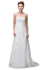 Sweetheart Chiffon Belted  Dress with a Brush/Sweep Train 