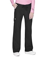 Apparel: Cherokee Workwear Low Rise Drawstring Cargo Pant (Black XXX-Large ) [Apparel]