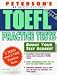 Book Peterson's Toefl Practice Tests (Peterson's TOEFL CBT Practice Tests)