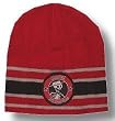 SOCIAL DISTORTION - Skelli - Red And Gray Patch Beanie Hat - One Size Fits All