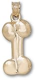 Dawg Bone Polished 3/4 Charm/Pendant -14K/10K, Stainless Steel or Gold Plated
