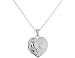 Jewelry : Heart Locket Necklace in 14K White Gold