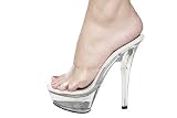 Hayworth slip on clear platform shoe
