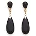 14K DANGLE ONYX EARRINGS (POST)