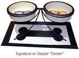 Double Curved Luxury Pet Food Bowl Stand : Size LARGE 11 INCHES TALL - SIGNATURE CENTER