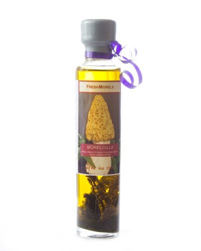 FreshMorels Premium Moreloilla Finishing Sauce, Soup, Sauce, Gravy, 4 Ounce Glass Bottle by Olive Oil