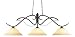 Z-Lite 126BRZ-GM16 54-Inch 3-Light Billiard / Island Fixture with Golden Glass Shades Z-Lite 126BRZ-GM16 54-Inch 3-Light Billiard / Island Fixture with Golden Glass Shades
