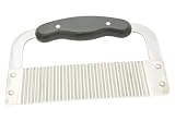 Stainless Steel Garnish Crinkle Cutter - 7 Inch Blade