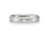 0.06 cts 4mm Comfort Fit Diamond Wedding Band - 14kt White or Yellow Gold