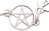 Light Comfortable Pentagram Stars Real Pewter Bracelet