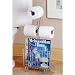 Chrome Toilet Paper Stand with Magazine Rack