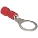 Morris Products 10020 Ring Terminal, Vinyl Insulated, Red, 22-16 Wire Size, 5/16" Stud Size (Pack of 100)