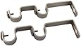 Double Wall Curtain Bracket Finish: Satin Nickel