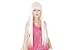 "Dallas" Platinum droit longue perruque Lady Gaga | Styleable avec la chaleur | Fibre Kanekalon premium