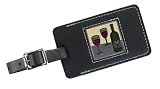 Wine Leather Luggage Tag