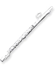 Genuine .925 Sterling Silver Flute Charm. 100% Satisfaction Guaranteed.