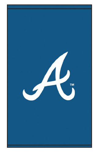 Roller Shades MLB Atlanta Braves Cap Logo White A - Blue Background 0551_0003