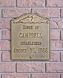 Plaque engraving - Wedding Plaque Two Line Wedding Plaque - Standard Wall 10.75 x 12.5